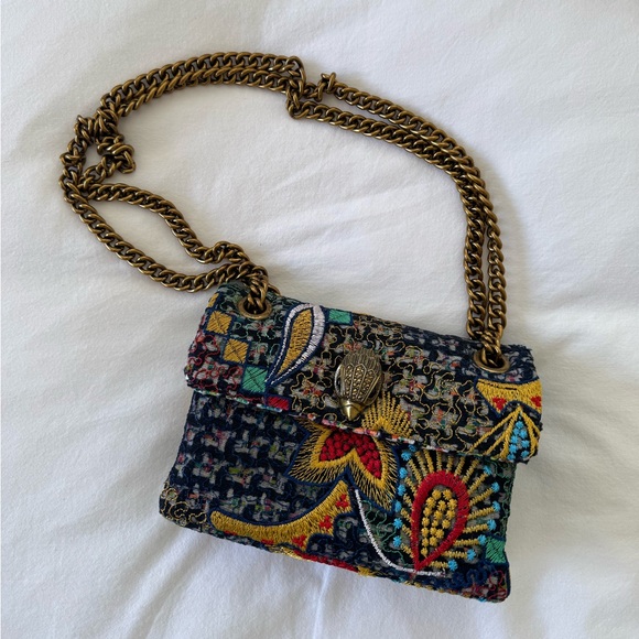 Kurt Geiger Handbags - Kurt Geiger Kensington embroidered tweed crossbody shoulder bag